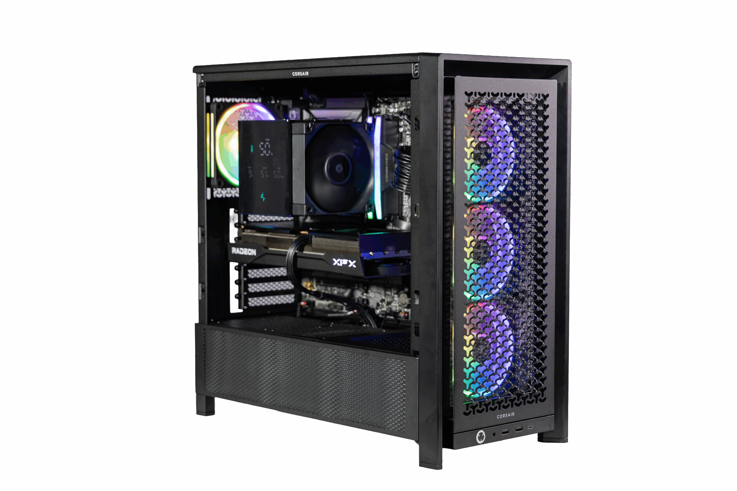 Schrägansicht des Helden 2 Gaming PCs